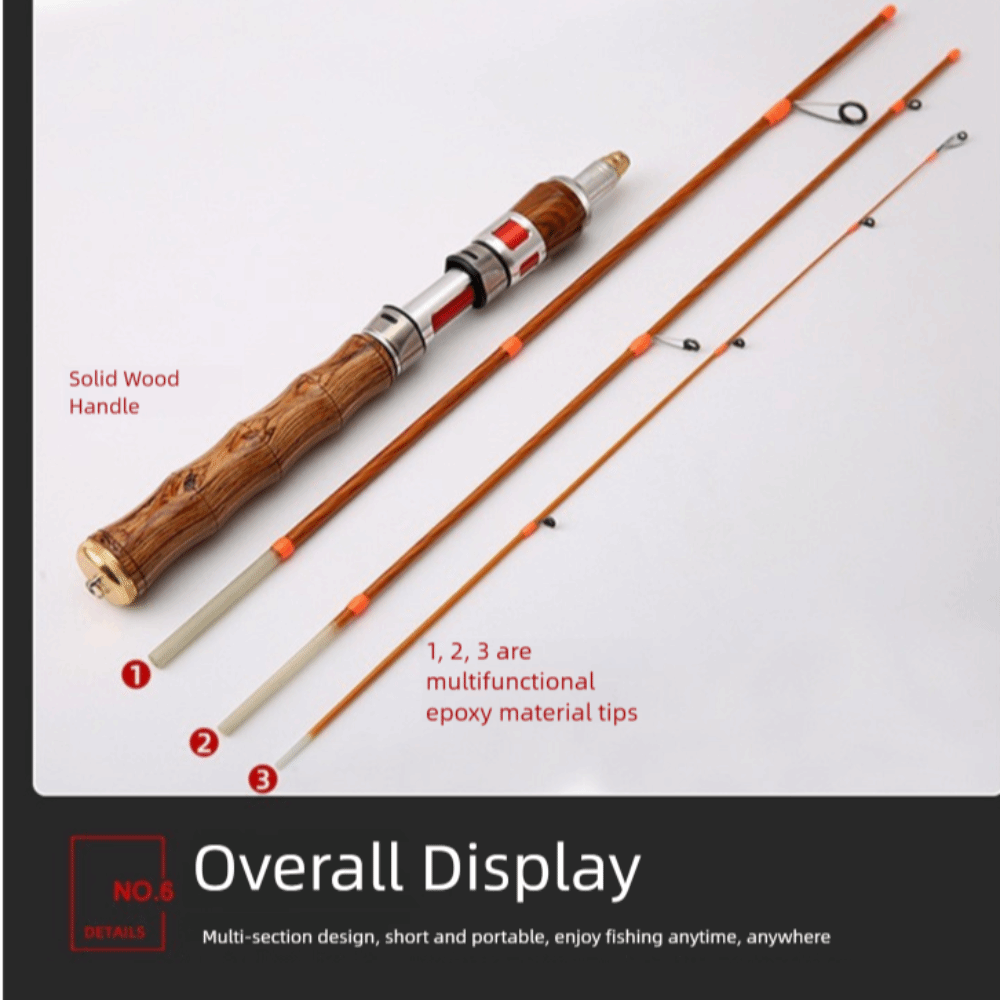 4-секционная спиннинговая удоч – обзор и цена Fishing Rod Ice